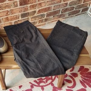 GAP Brown Wool Blend Cuffed Pants
